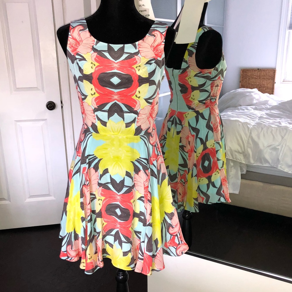 Addison Silk Fit and Flare Dress